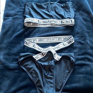 Black PrettyLittleThing bikini set